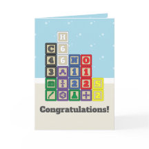 Future Chemist's Blocks Greeting Card