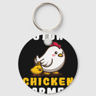 Future Chicken Farmer Chicken Whisperer Ranch Owne Key Ring