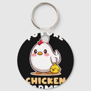Future Chicken Farmer Gift For Farmer Kids Key Ring