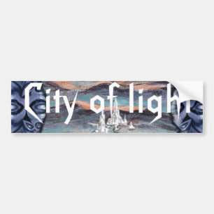 Future City of Light Bumper Sticker
