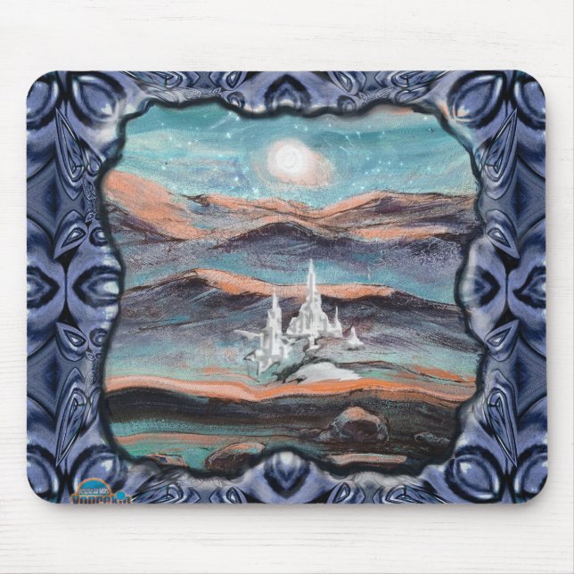 Future City of Light Mouse Mat (Front)