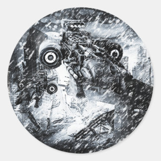 Future City Ruins Sticker