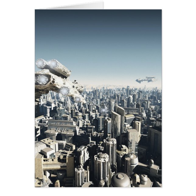 Future City Under Attack (Front)