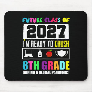Future Cl Of 2026 8th Grade Funny Student Graduati Mouse Mat