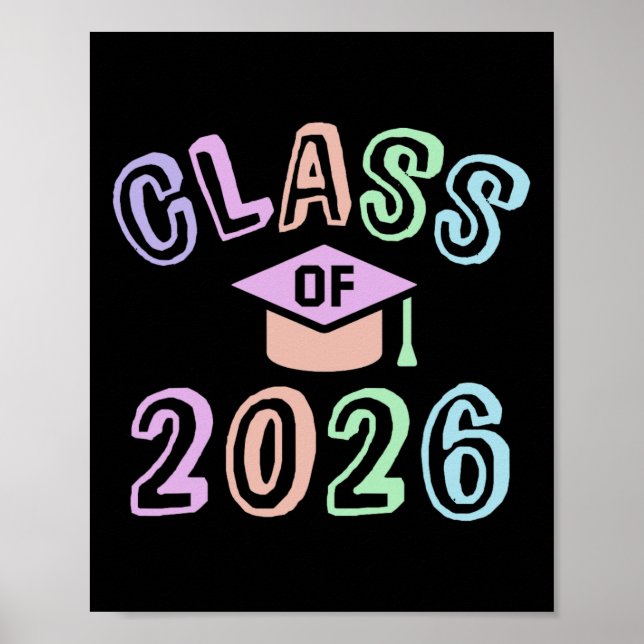 Future Cl Of 2026 Graduation Year 8th Grade Last D Poster (Front)
