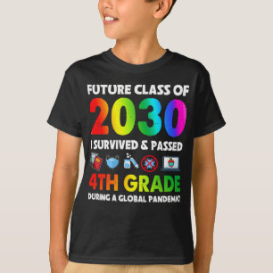 Future Class Of 2030 4th Grade Team Back To School T-Shirt