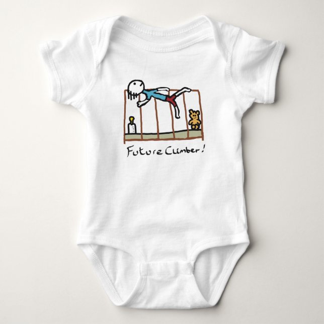 Future Climber Baby Bodysuit (Front)