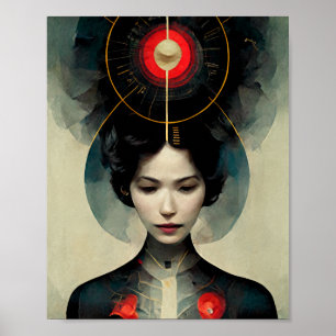 Future Couture Science Fiction Art Poster