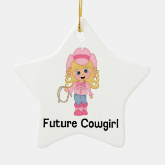 Future Cowgirl Ceramic Tree Decoration