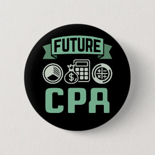 Future CPA Accountant 6 Cm Round Badge