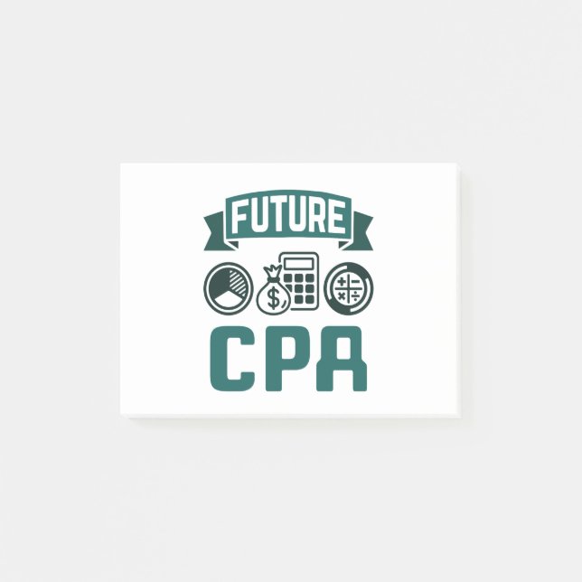 Future CPA Accounting Graduation Post-it Notes (Front)
