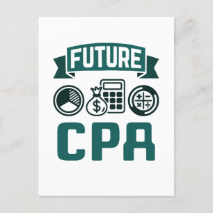 Future CPA Accounting Graduation Postcard