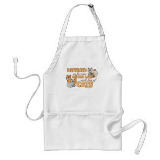 Future Crazy Cat Lady Funny Saying Design Standard Apron