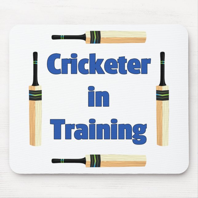 Future Cricketer or Cricketer in Training Mouse Mat (Front)