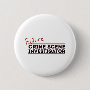 Future Crime Scene Investigator 6 Cm Round Badge
