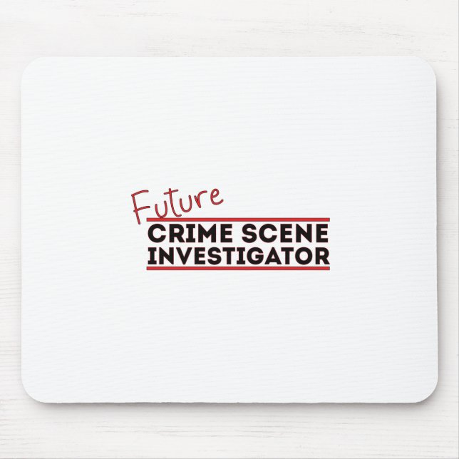 Future Crime Scene Investigator Mouse Mat (Front)