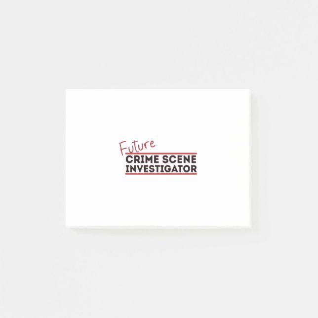 Future Crime Scene Investigator Post-it Notes (Front)
