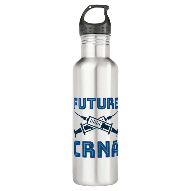 Future CRNA Nurse Anaesthetist 710 Ml Water Bottle (Front)