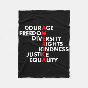 Future Culture Apparel Uni Adults Black Anti Trump Fleece Blanket