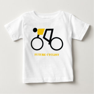 Future cyclist riding his bicycle custom baby T-Shirt