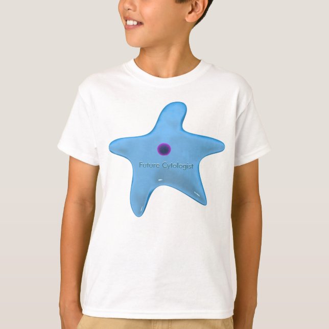 Future Cytologist in a Blue Cell T-Shirt (Front)