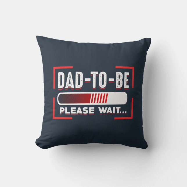 Future Dad Pregnancy Announcement Keepsake Gag Cushion (Front)
