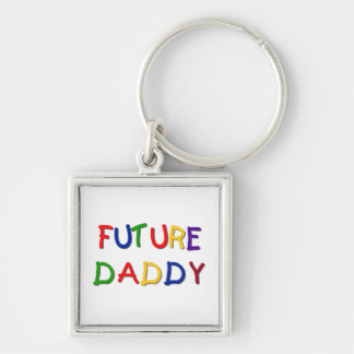 Future Daddy Primary Colours T-shirts and Gifts Key Ring