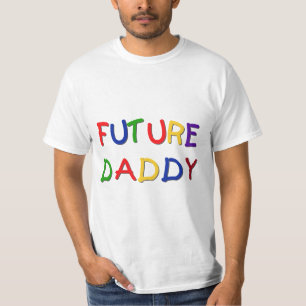 Future Daddy Primary Colours Tshirts and Gifts