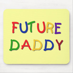 Future Daddy Primary Colours Tshirts and Gifts Mouse Mat