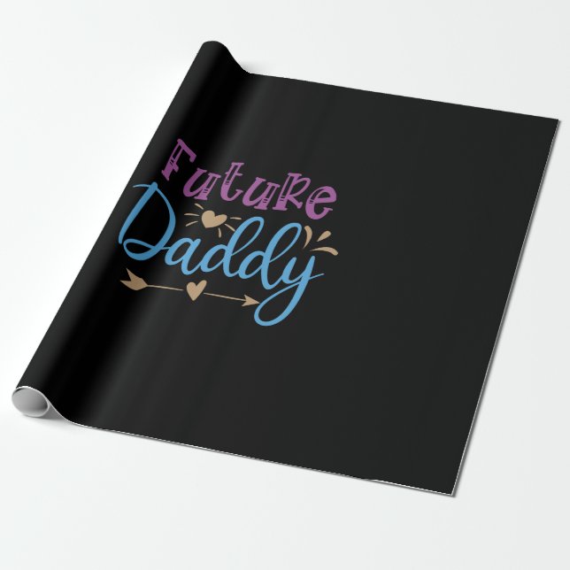 future daddy wrapping paper (Unrolled)