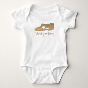 Future Dancer Tan Lyrical Shoe Dance Teacher Gift Baby Bodysuit