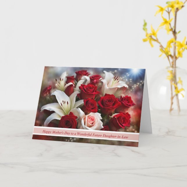 Future Daughter in Law Happy Mothers Day  Card (Yellow Flower)