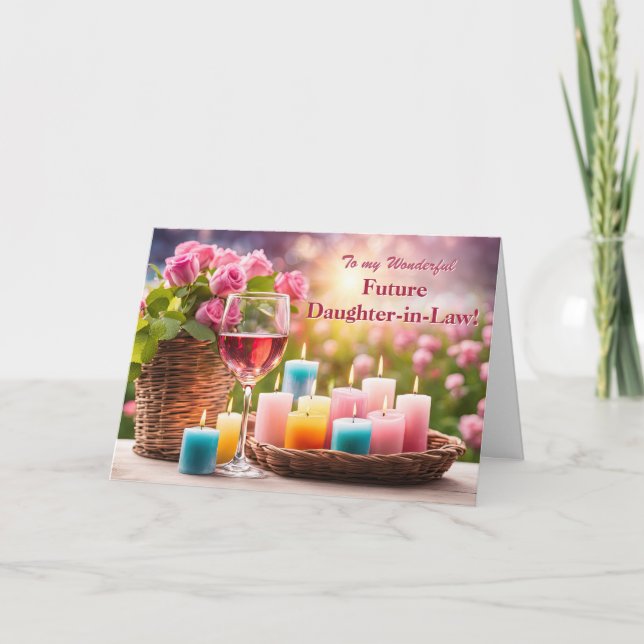 Future Daughter in Law to Be Happy Mothers Day  Holiday Card (Front)