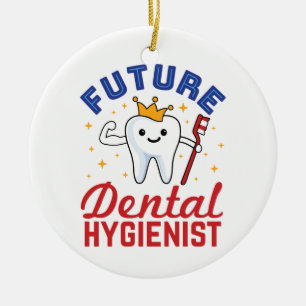 Future Dental Hygienist RDH Ceramic Tree Decoration