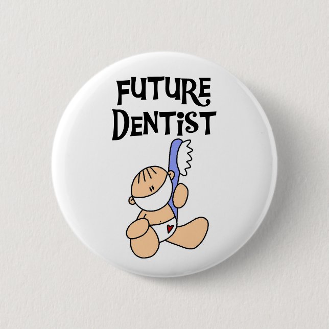 Future Dentist 6 Cm Round Badge (Front)