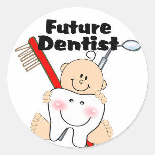 Future Dentist Classic Round Sticker