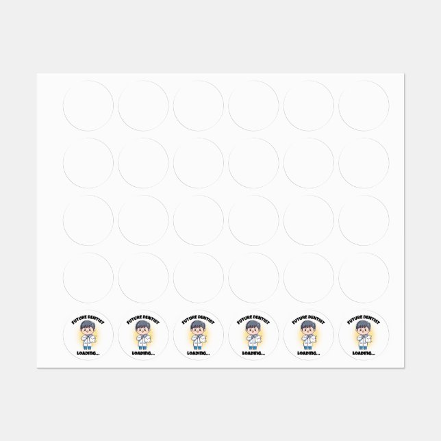 FUTURE DENTIST STICKERS (Sheet)