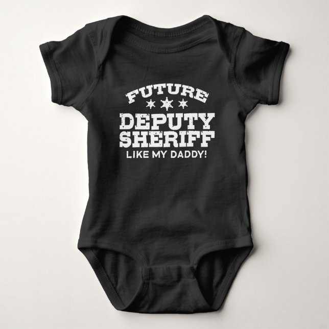 Future Deputy Sheriff Baby Bodysuit (Front)