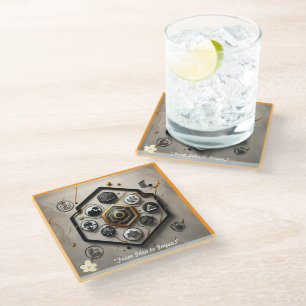 "Future Design Inspirations" Glass Coaster