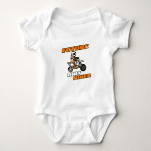 Future Dirt Biker Funny Motocross  for Kids Baby Bodysuit