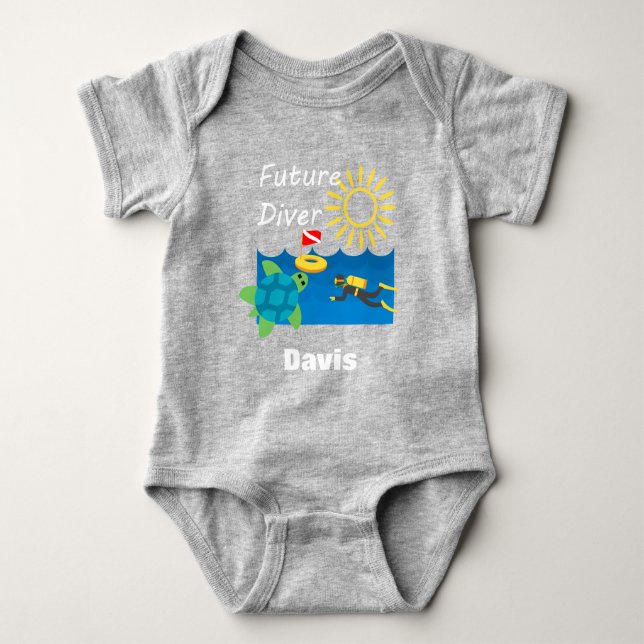 Future Diver Design - Baby Jersey Bodysuit (Front)