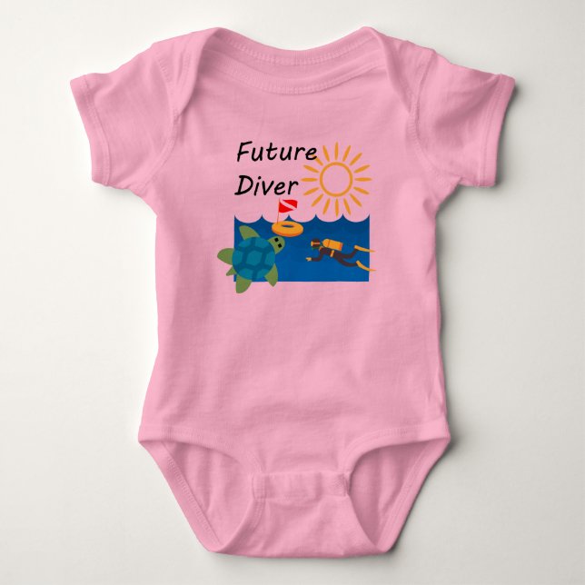 Future Diver Design - Baby Jersey Bodysuit (Front)