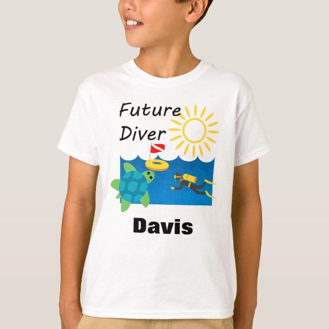 Future Diver Design - Kids' Basic T-Shirt (Front)