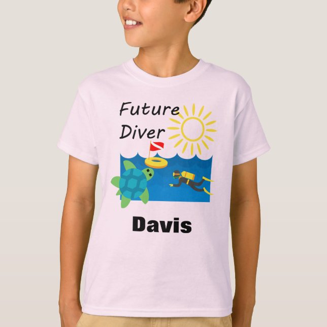 Future Diver Design - Kids' Basic T-Shirt (Front)
