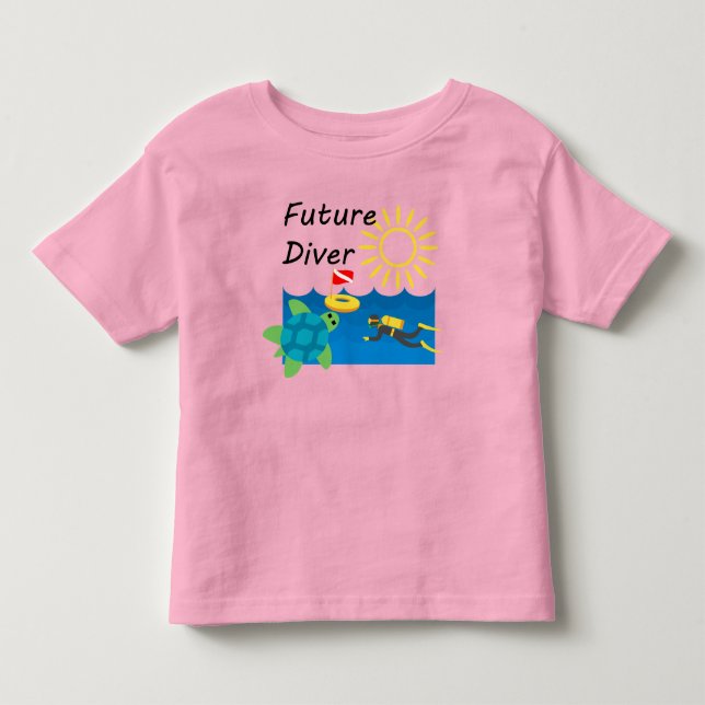 Future Diver Design - Toddler Fine Jersey T-Shirt (Front)