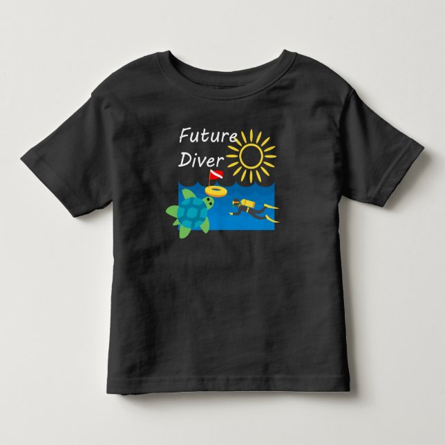 Future Diver Design - Toddler Fine Jersey T-Shirt (Front)