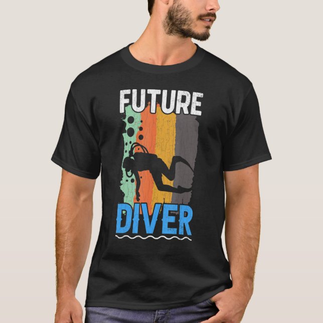 Future Diver  Scuba Divers Diving  Graphic T-Shirt (Front)