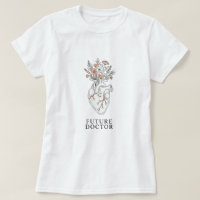 Future Doctor | Anatomical Heart with Floral Bouqu