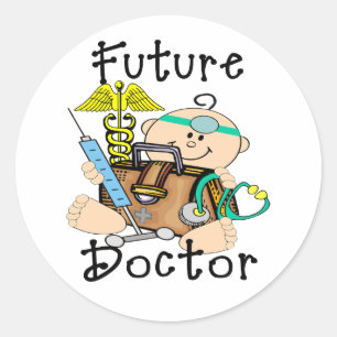 Future Doctor Classic Round Sticker
