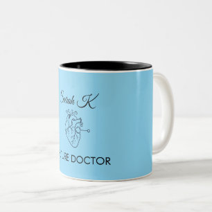 Future Doctor Custom Name Medical Student Coffee M Two-Tone Coffee Mug
